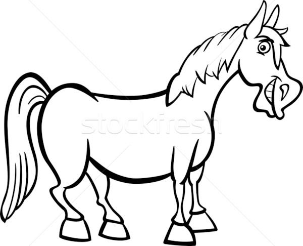 Cartoon Horse Drawing Amazing