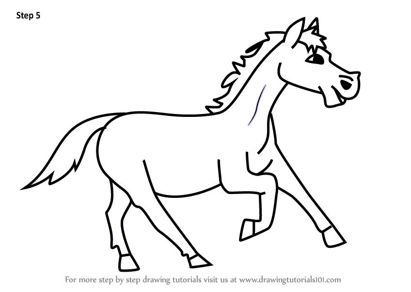 Cartoon Horses Drawing Pictures