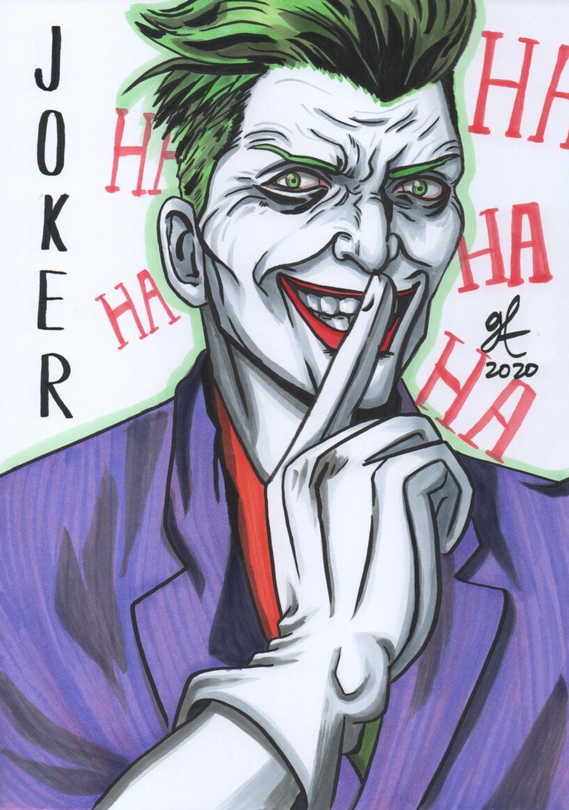 Cartoon Joker Drawing