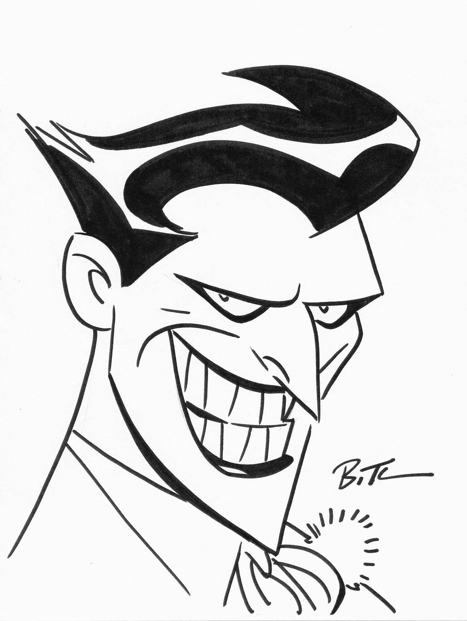 Cartoon Joker Drawing Sketch