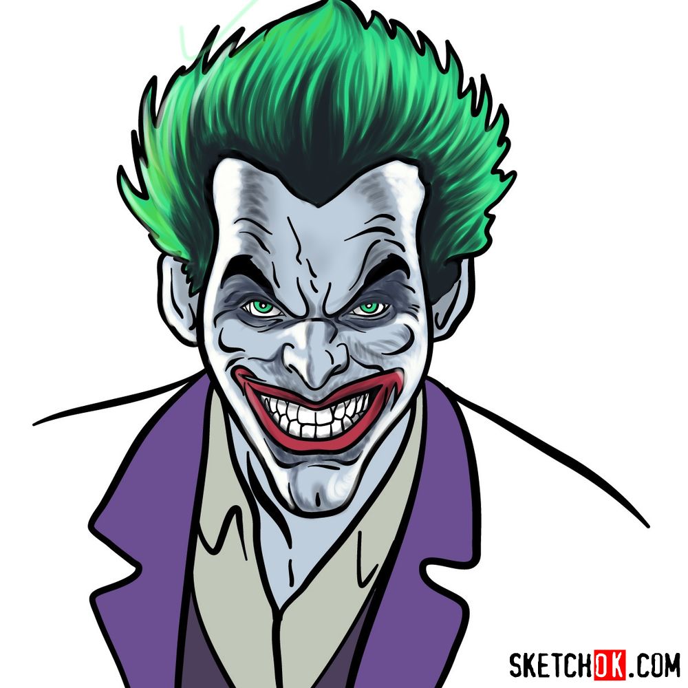 Cartoon Joker Drawing Sketch