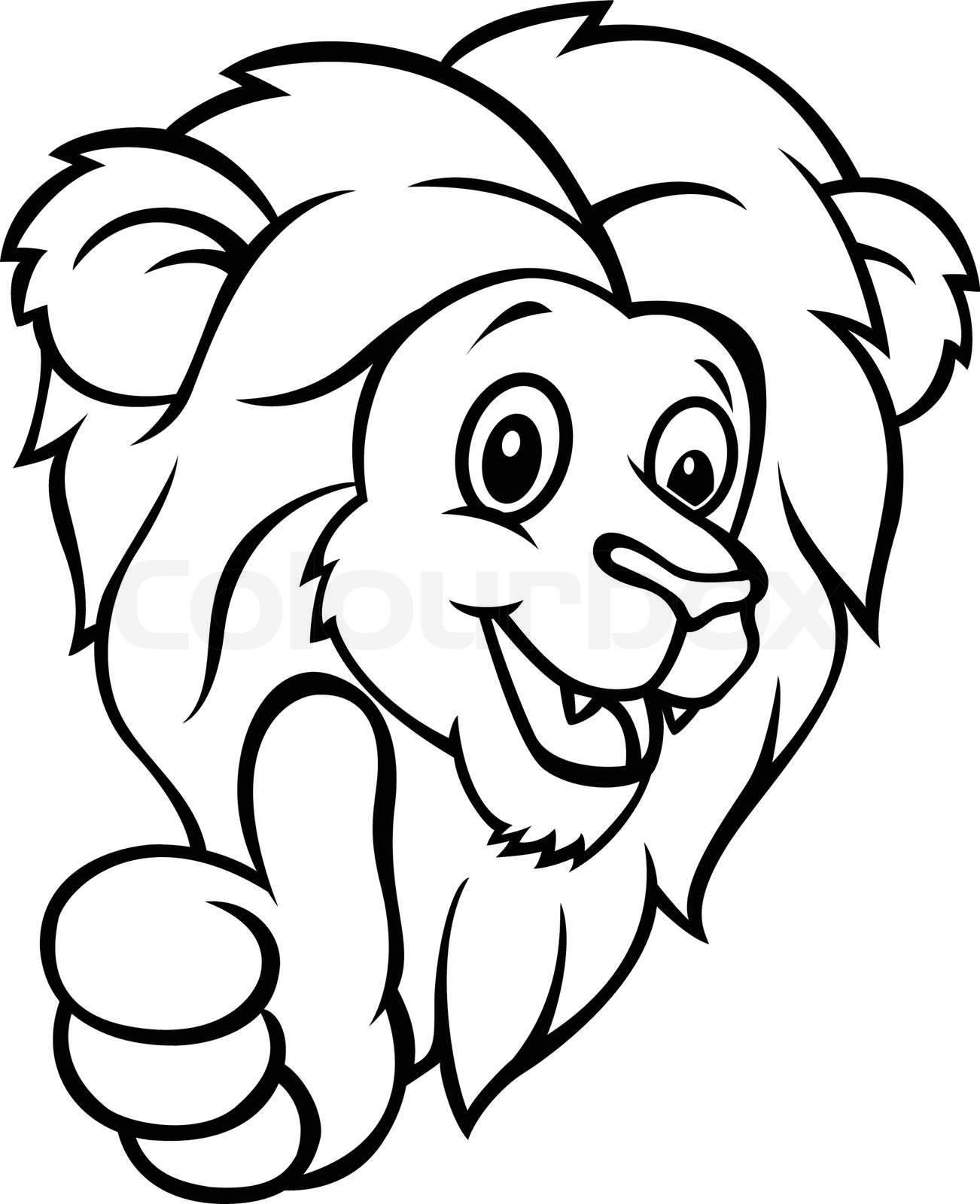 Cartoon Lion Drawing Creative Art