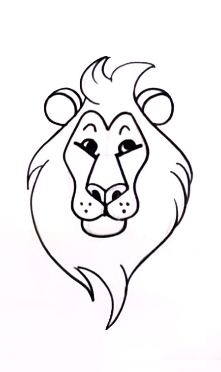 Cartoon Lion Drawing Images