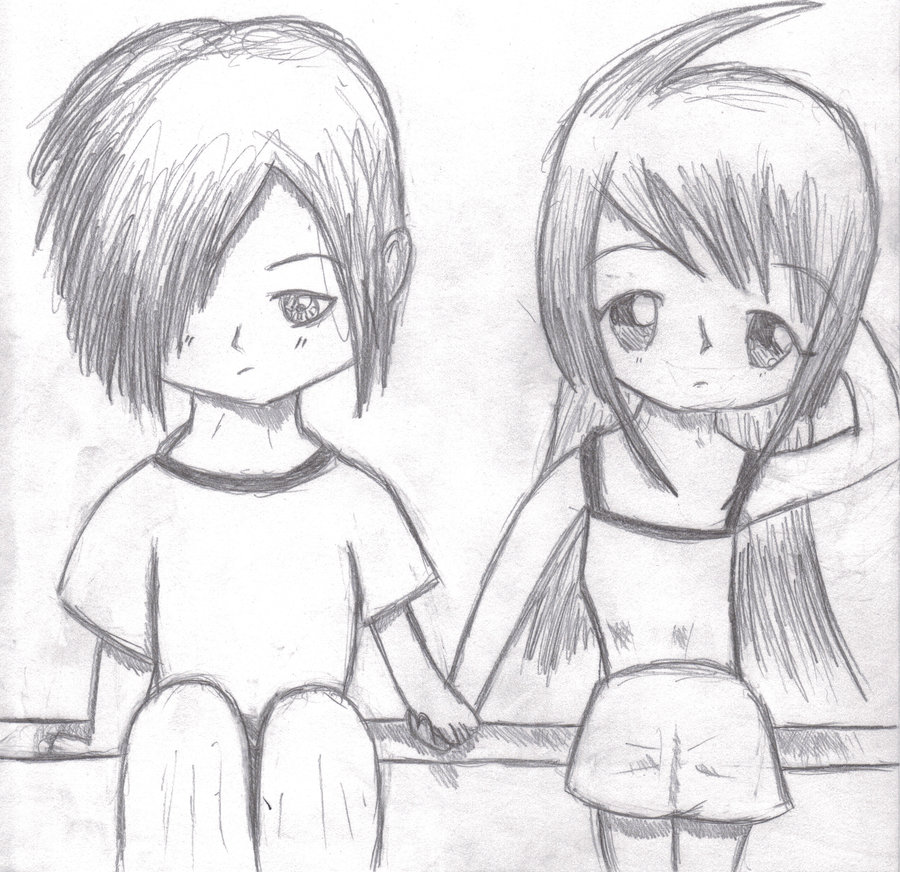 Draw cute cartoon couple, family, or group by Sketsaja | Fiverr