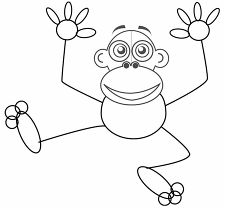 Cartoon Monkey Drawing Images