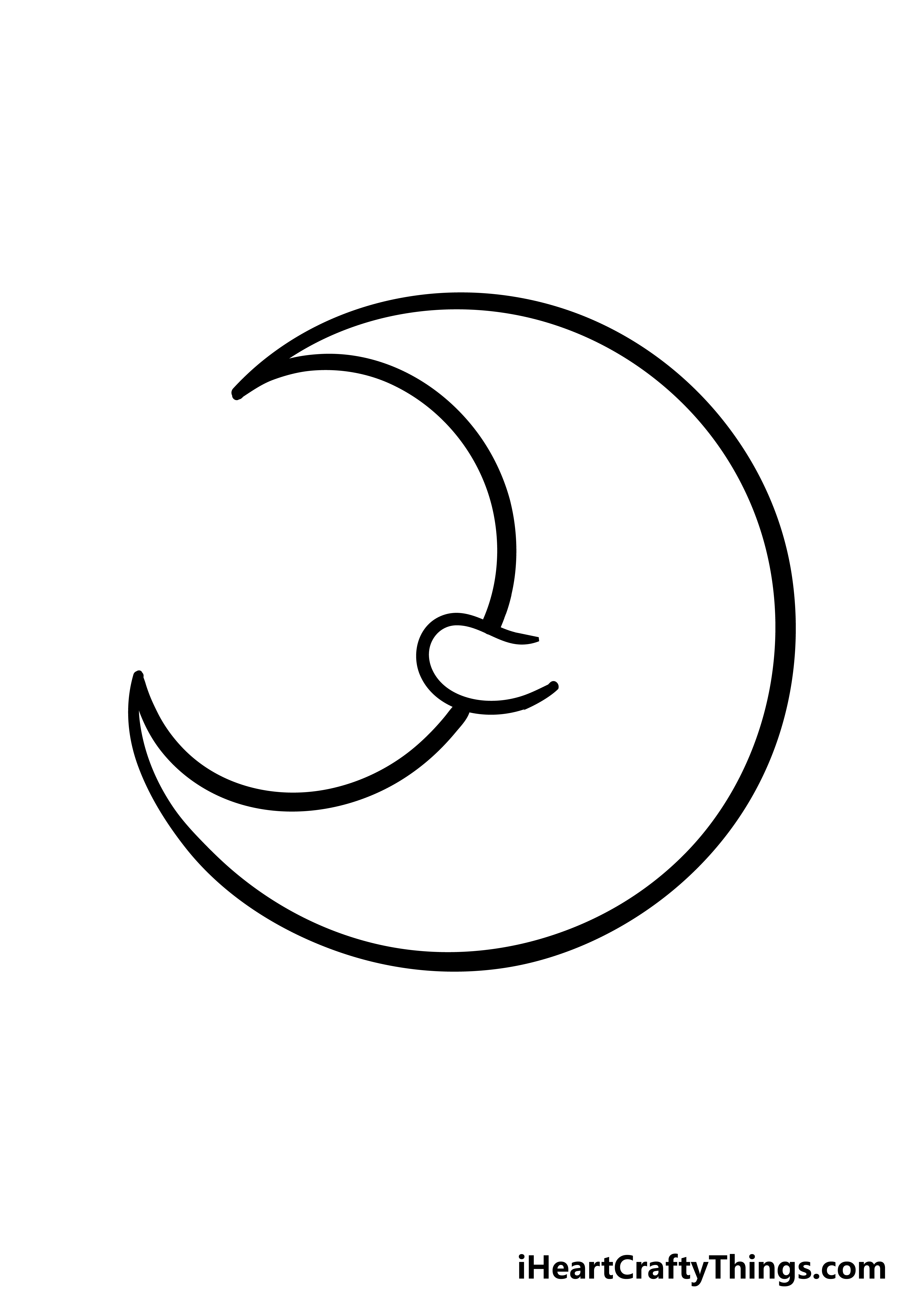 Cartoon Moon Drawing Image