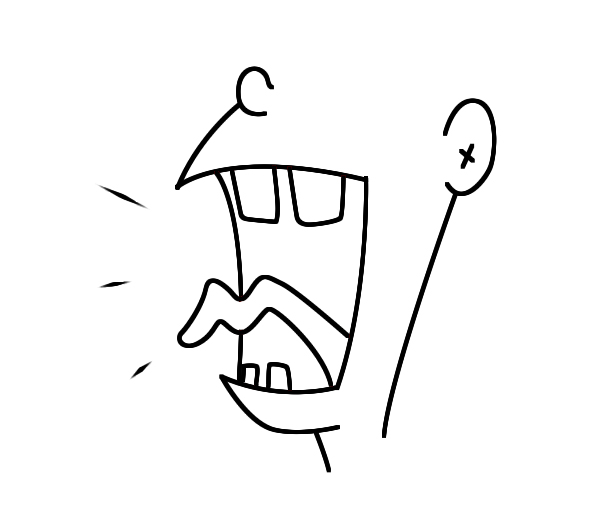 Cartoon Mouth Art Drawing