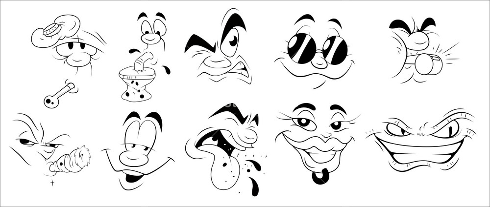 Cartoon Mouth Drawing