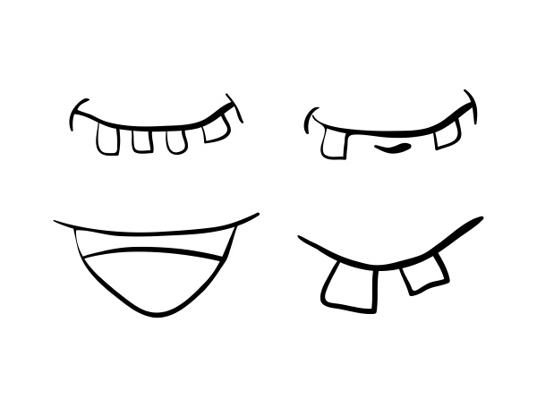Cartoon Mouth Drawing Photo