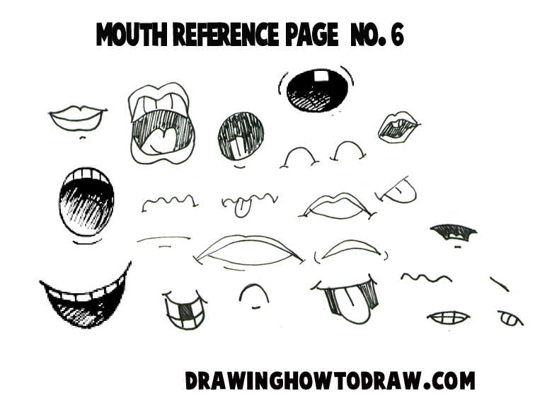 Cartoon Mouth Drawing Picture