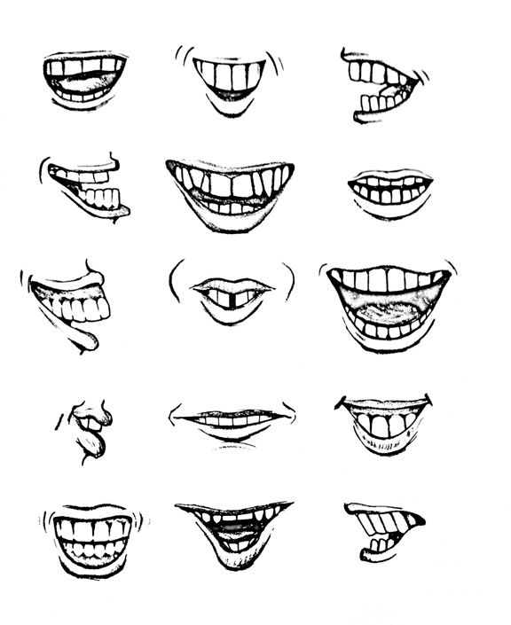 Cartoon Mouth Drawing Realistic