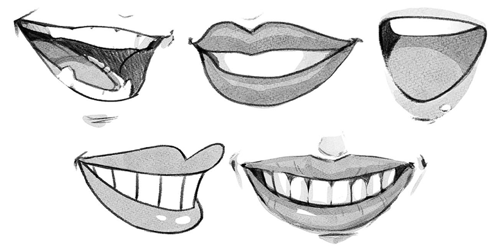 Cartoon Mouth Drawing Realistic