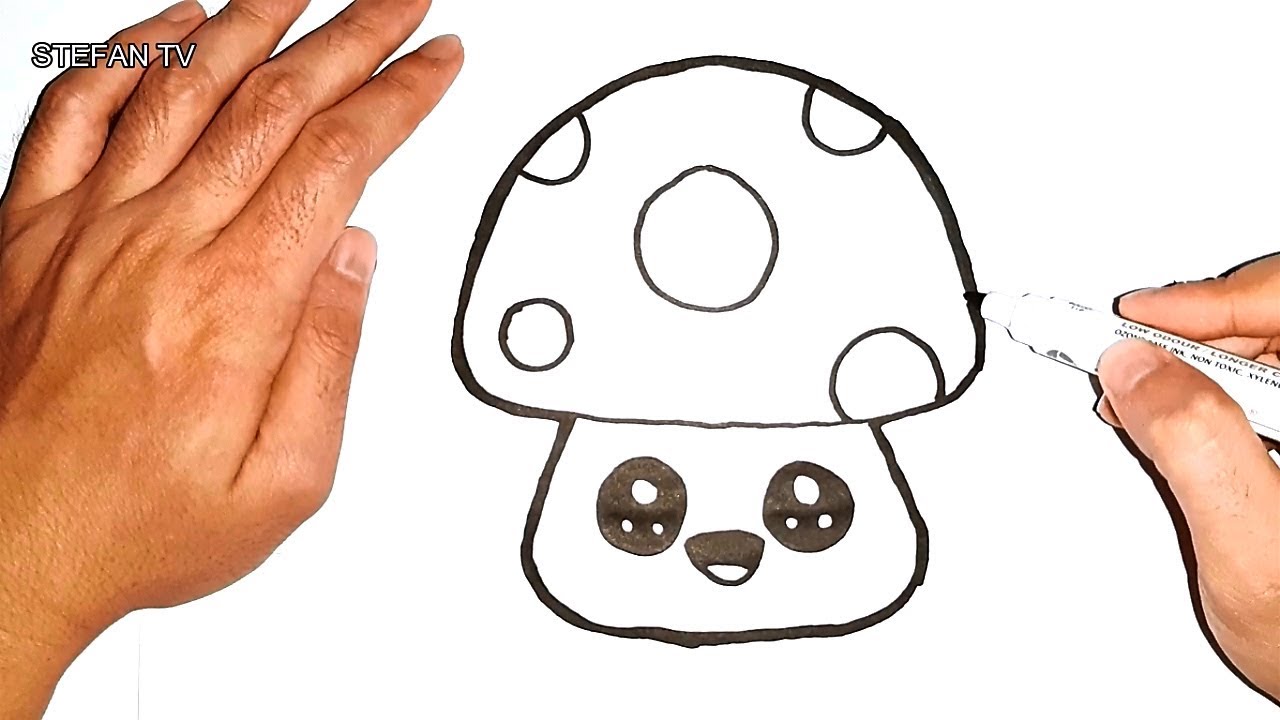 Cartoon Mushroom Drawing Pics