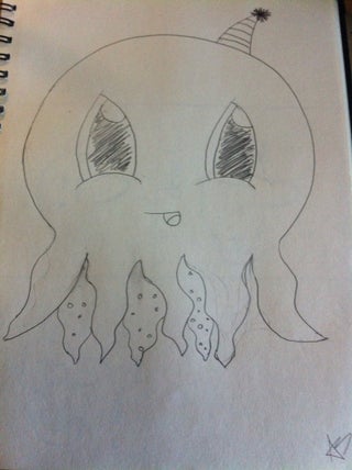 Cartoon Octopus Drawing Art
