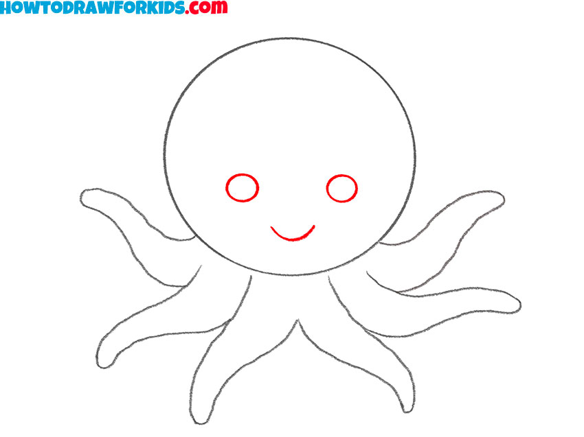 Cartoon Octopus Drawing Pic