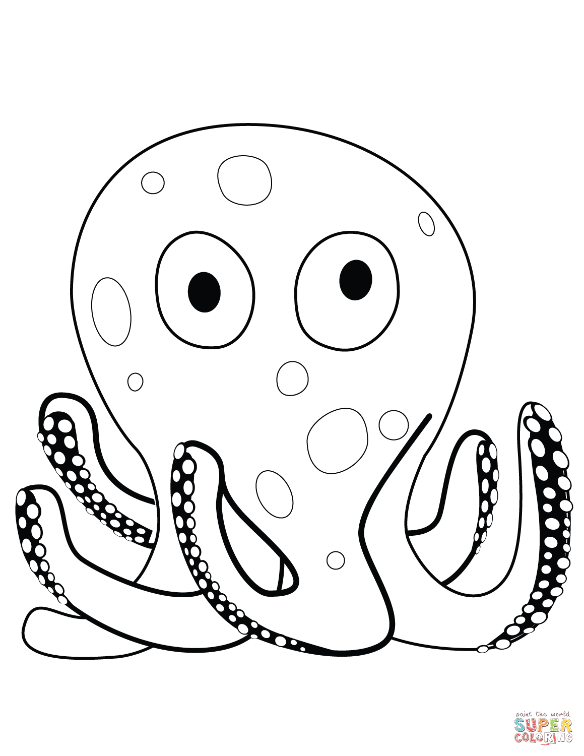 Cartoon Octopus Drawing Picture