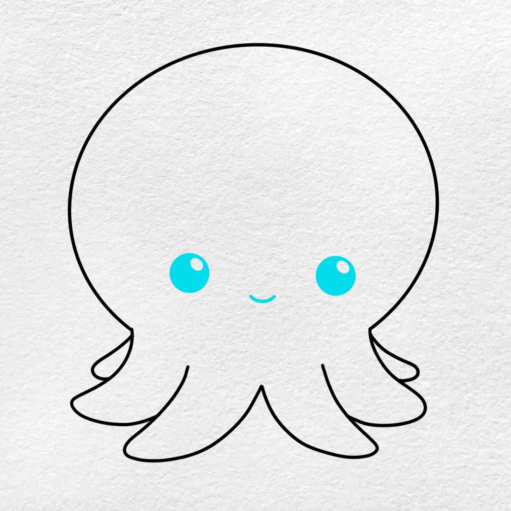 Cartoon Octopus Drawing Realistic