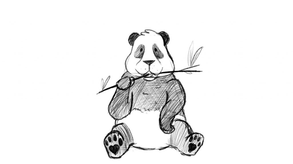 Cartoon Panda Drawing Art