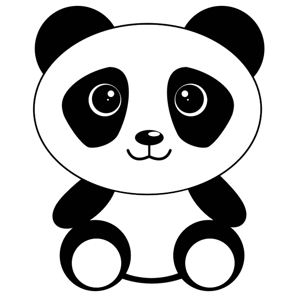 Cartoon Panda Drawing High-Quality