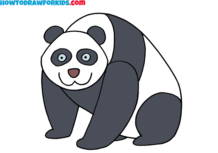 Cartoon Panda Drawing Pic