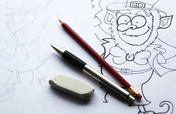 Cartoon Pencil Drawing Image