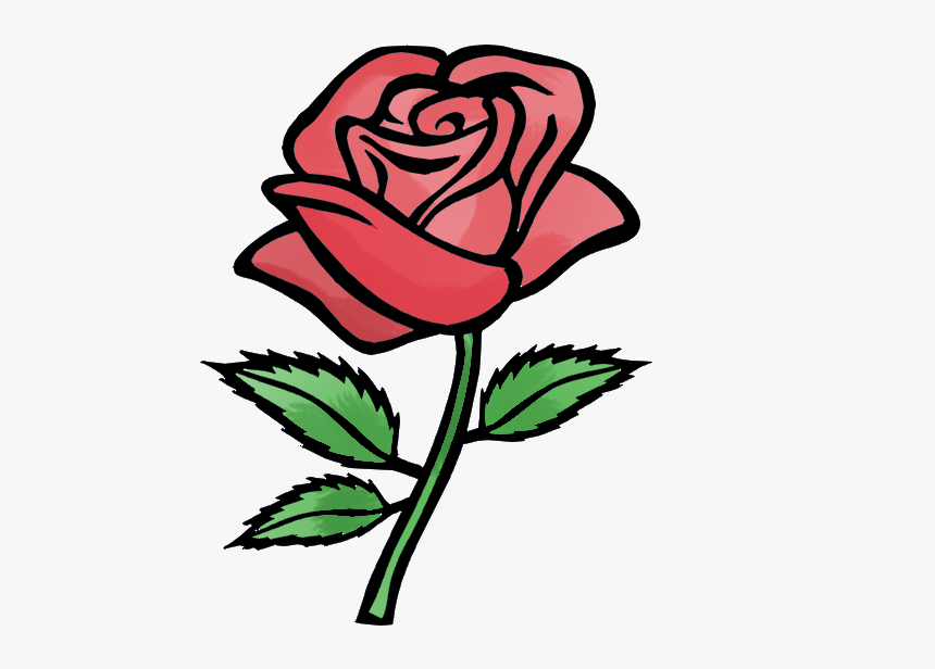 Cartoon Rose Drawing Photo