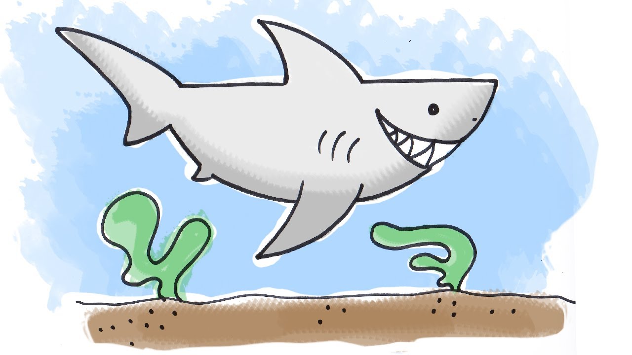 Cartoon Shark Drawing