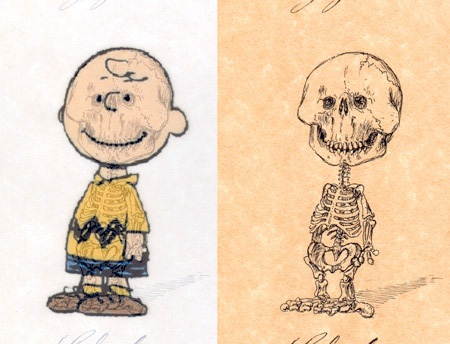 Cartoon Skeleton Drawing Photo