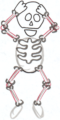 Cartoon Skeleton Drawing Photos