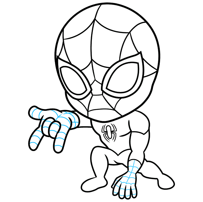 Cartoon Spiderman Drawing Picture