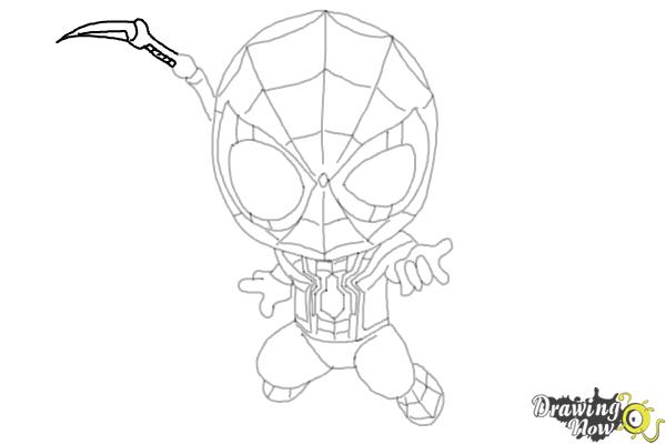Cartoon Spiderman Drawing Sketch