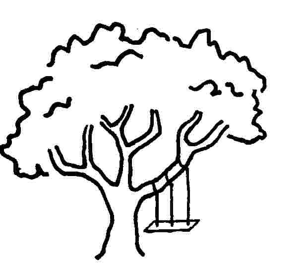 Cartoon Tree Drawing Beautiful Image