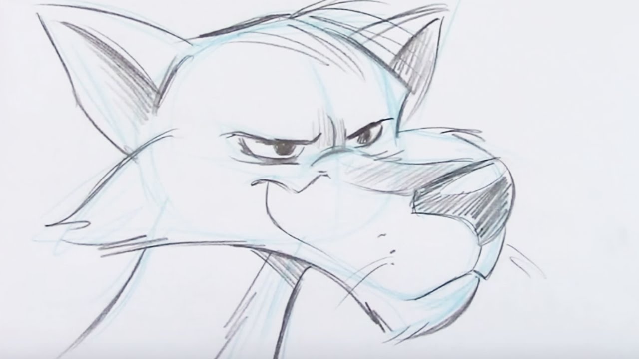Cartoon Wolf Drawing Art