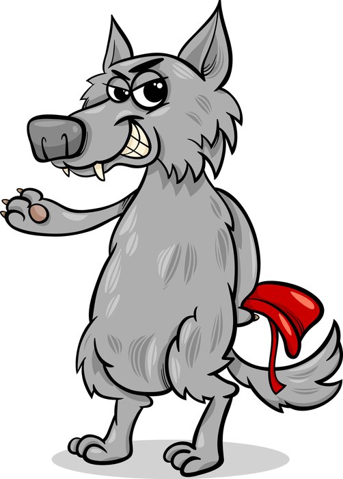 Cartoon Wolf Drawing Images