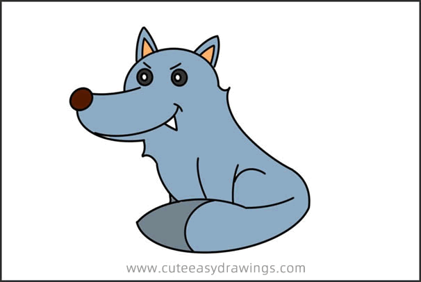 Cartoon Wolf Drawing Pictures