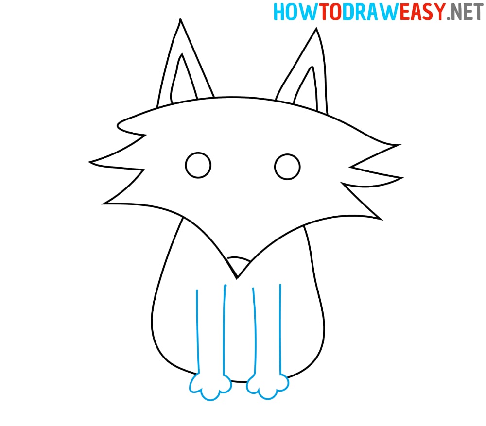 Cartoon Wolf Drawing
