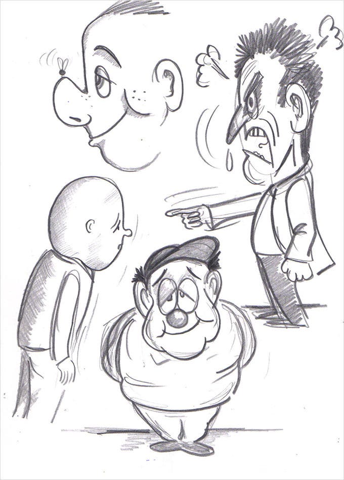 Cartoonist Drawing Pic