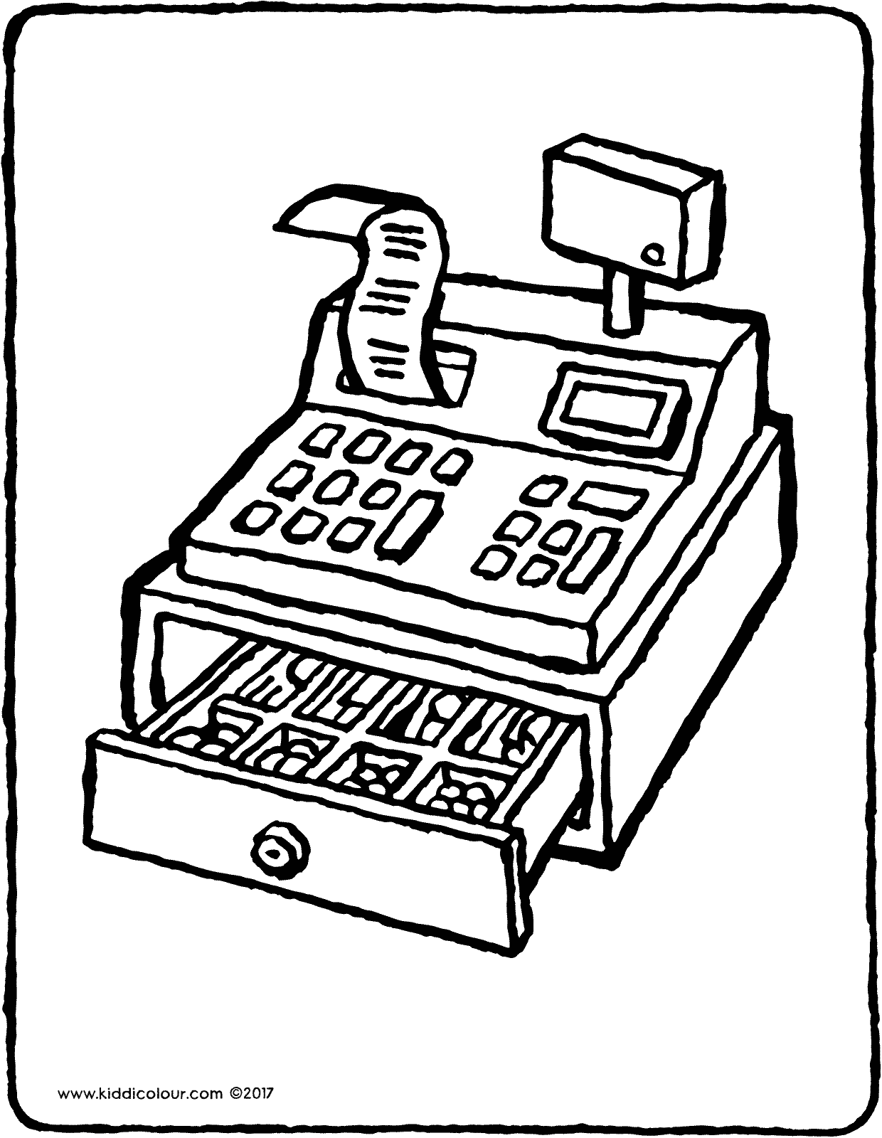 Cash Register Drawing Image