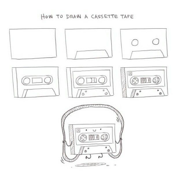Cassette Tape Drawing Photos