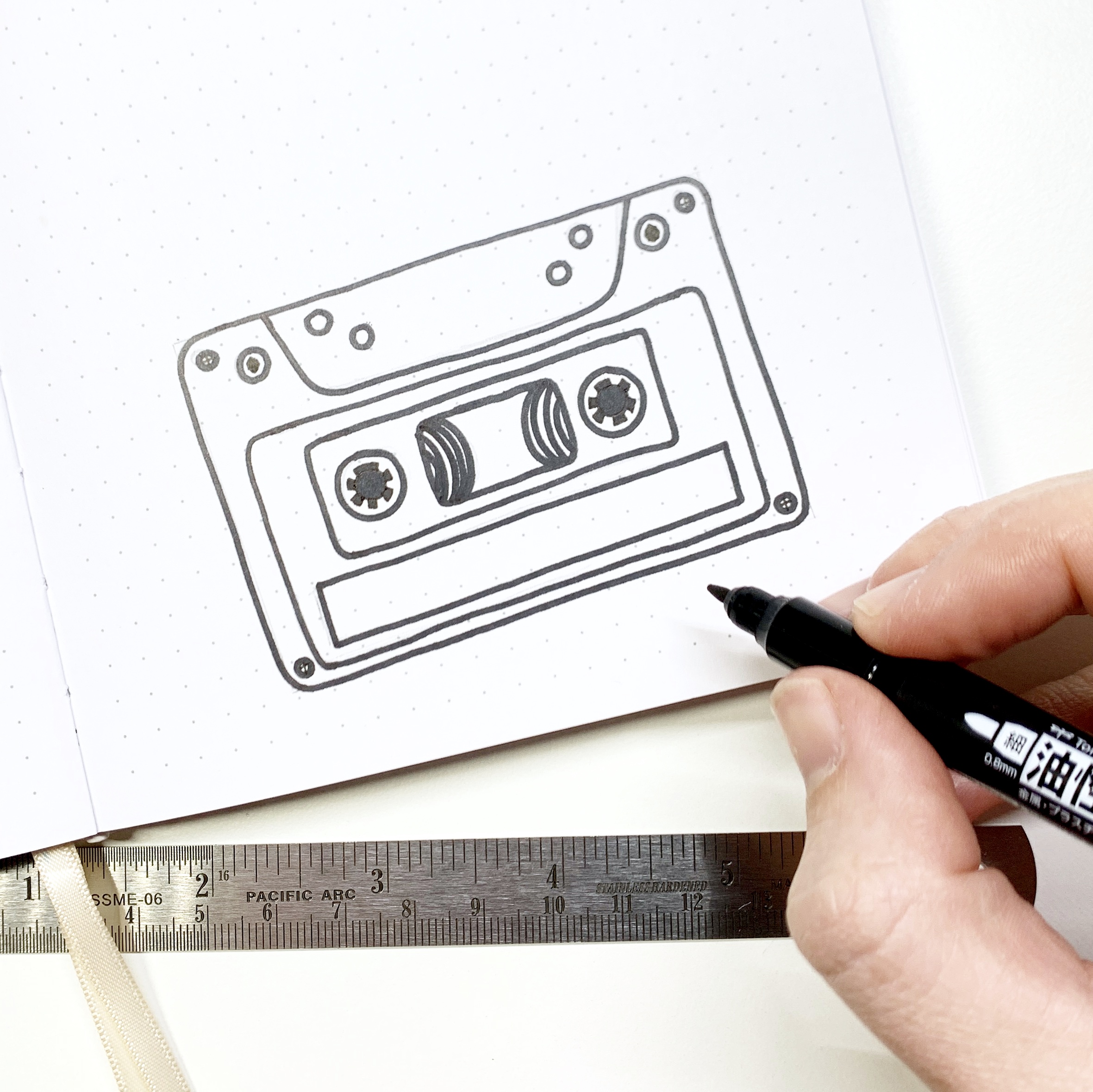 Cassette Tape Drawing Pic
