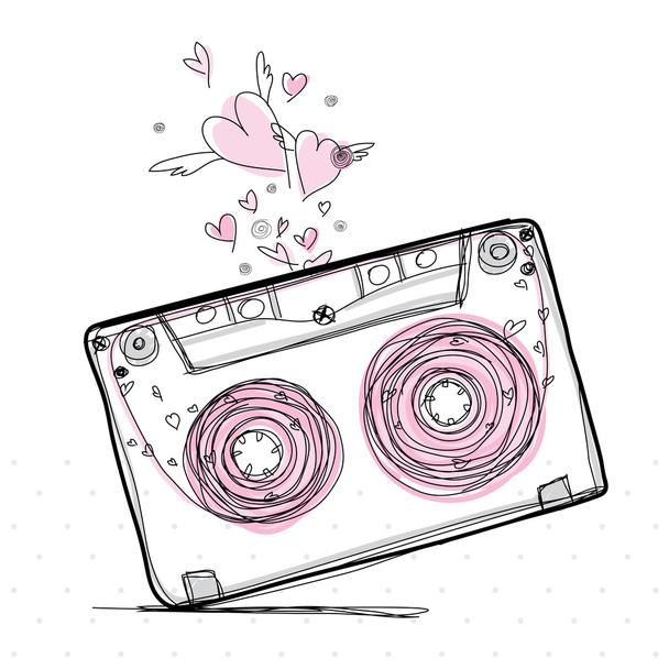 Cassette Tape Drawing Pics