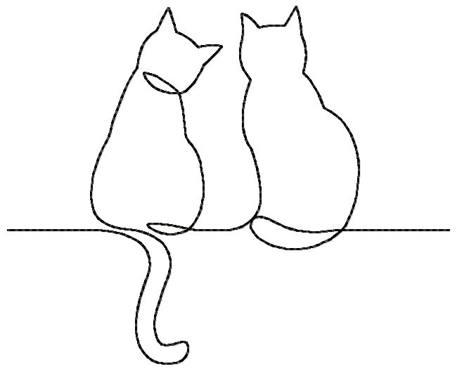 Cat Line Drawing Amazing