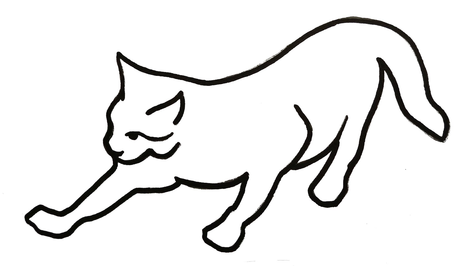Cat Line Drawing Beautiful Art