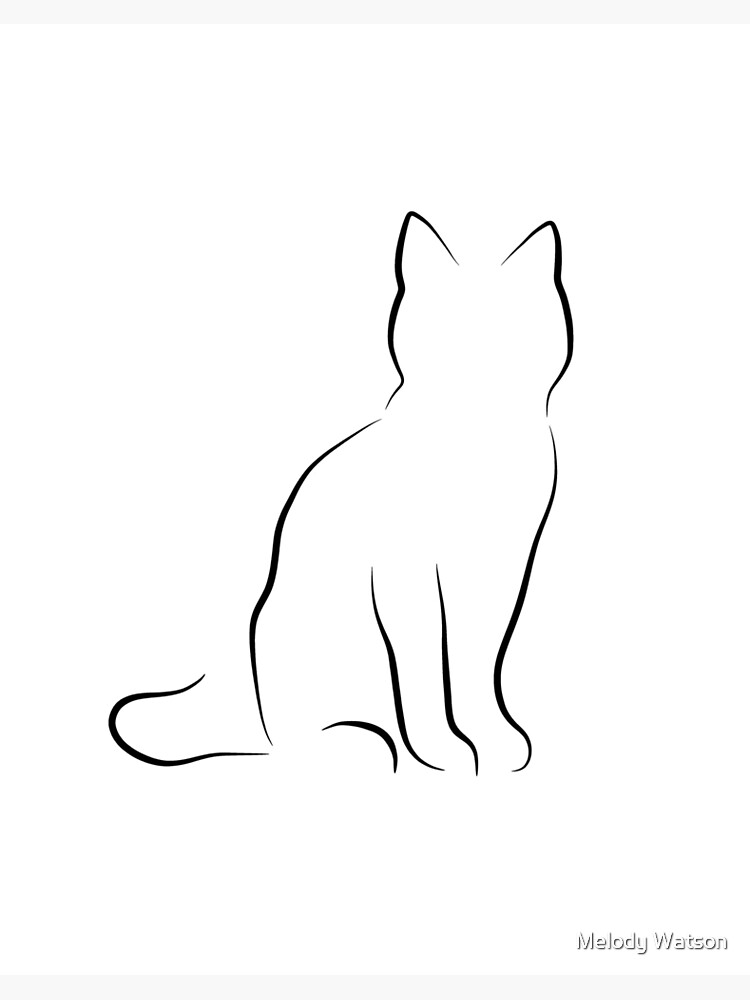 Cat Line Drawing Creative Art