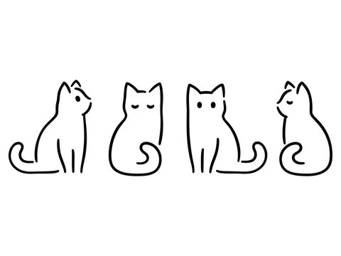 Cat Outline Drawing Amazing