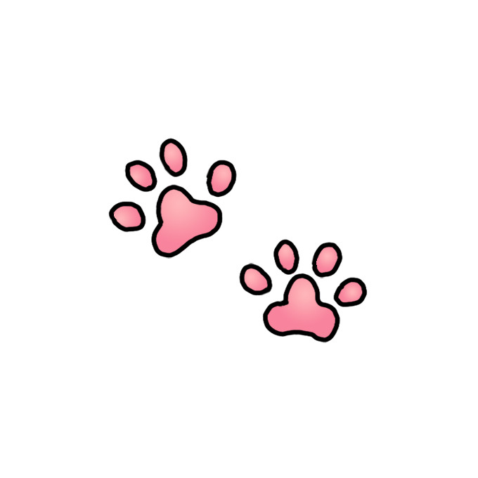 Cat Paw Drawing Sketch
