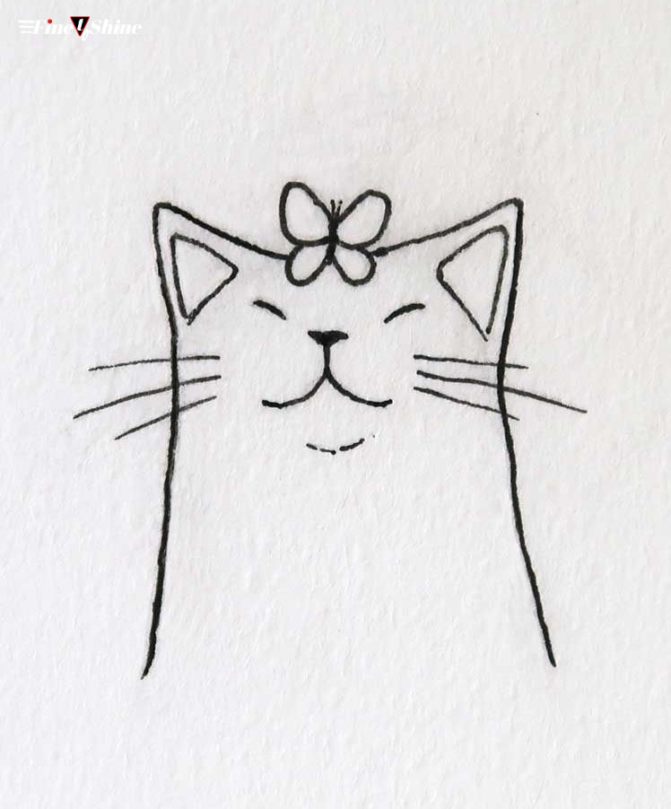 Cat Simple Drawing Amazing