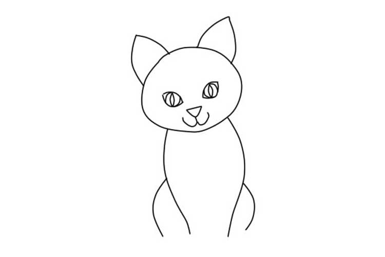 Cat Simple Drawing Realistic