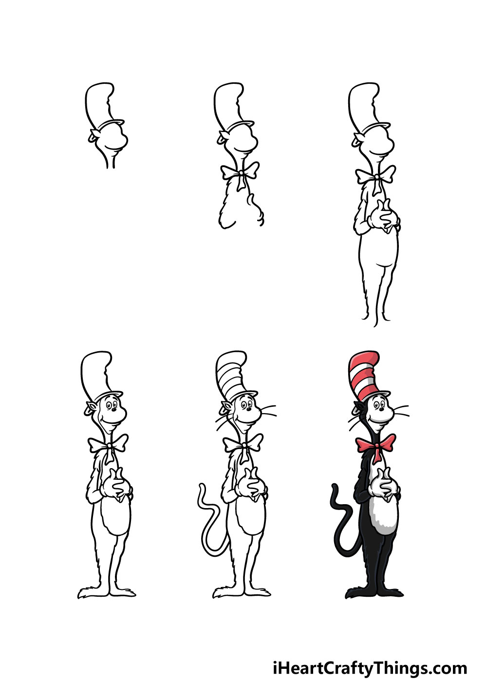 Cat in The Hat Drawing High-Quality