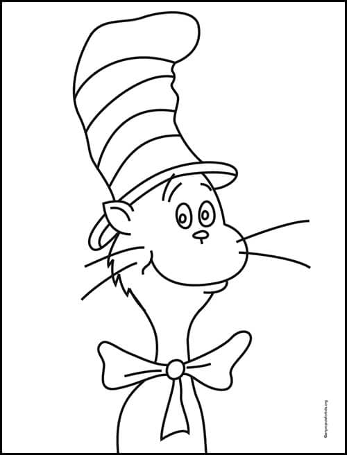 Cat in The Hat Drawing Picture